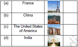 CBSE Class 1 GK Monuments of the World Worksheet Set A